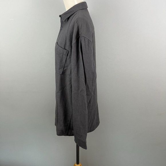 NWT BP Grey Flannel Button Down Shirt (L) - Picture 5 of 9